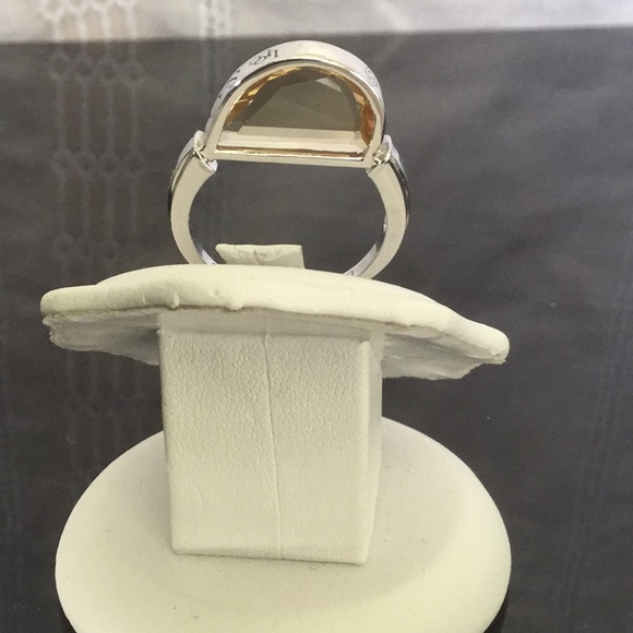 .Vtg .925SterlingSilver LoLo&Co.Citrine Ring Size 7.75 - Picture 3 of 8